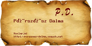 Pórszász Dalma névjegykártya